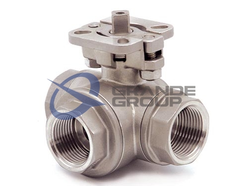 3-Way ball valve with Mounting Pad Rev. B